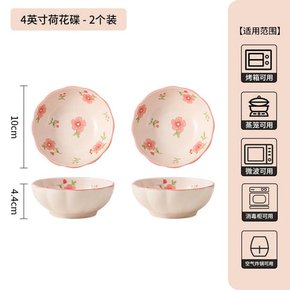 High Quality Ceramic Tableware Household Ceramic Fish Dishes Soup Bowls Wedding Party Gifts Festive Tableware Set Microwave Home