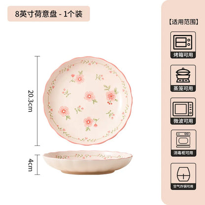High Quality Ceramic Tableware Household Ceramic Fish Dishes Soup Bowls Wedding Party Gifts Festive Tableware Set Microwave Home