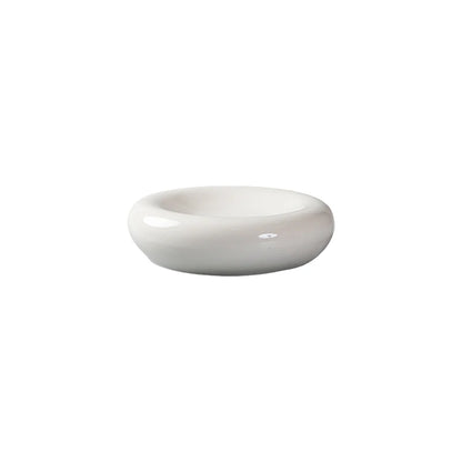 White Ceramic Plates, Restaurant Decorative Tableware, Round Bowls, Fruit Salad Bowls, Appetizers and Dessert Plates.