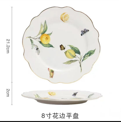 Ceramic Steak Plate European Western Food  Home Internet Celebrity  Nordic Creative Breakfast Plate Tableware