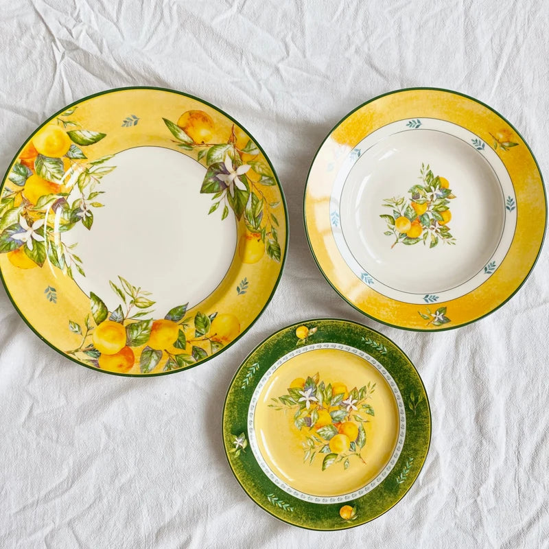 Western tableware set, steak dinner plate, yogurt bowl, viewing plate, afternoon tea, cake plate