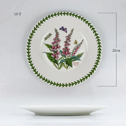 Ceramic disc, high-end breakfast, home hotel appearance, size, tableware, vegetable plate